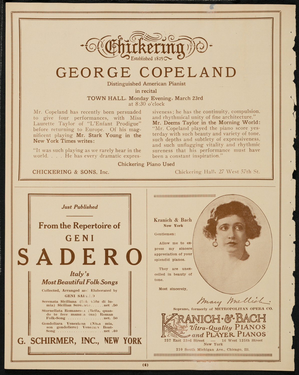 Tuskegee-Hampton Benefit Concert: Songs and Scenes from Dixie, March 23, 1925, program page 6
