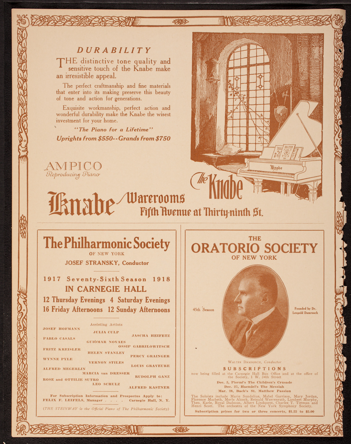 Lecture by Sergeant Arthur Guy Empey, October 14, 1917, program page 12