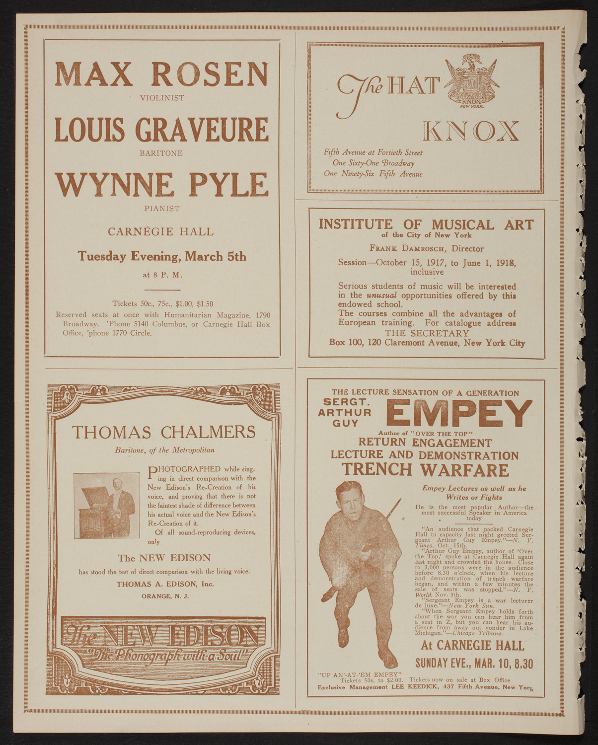 Amelita Galli-Curci, Soprano, March 4, 1918, program page 2