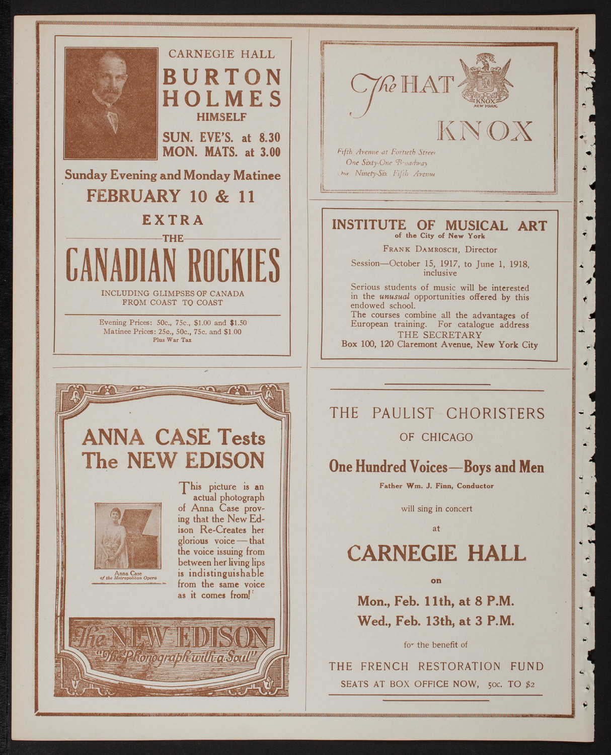 Meeting: The Humanitarian Cult, February 4, 1918, program page 2