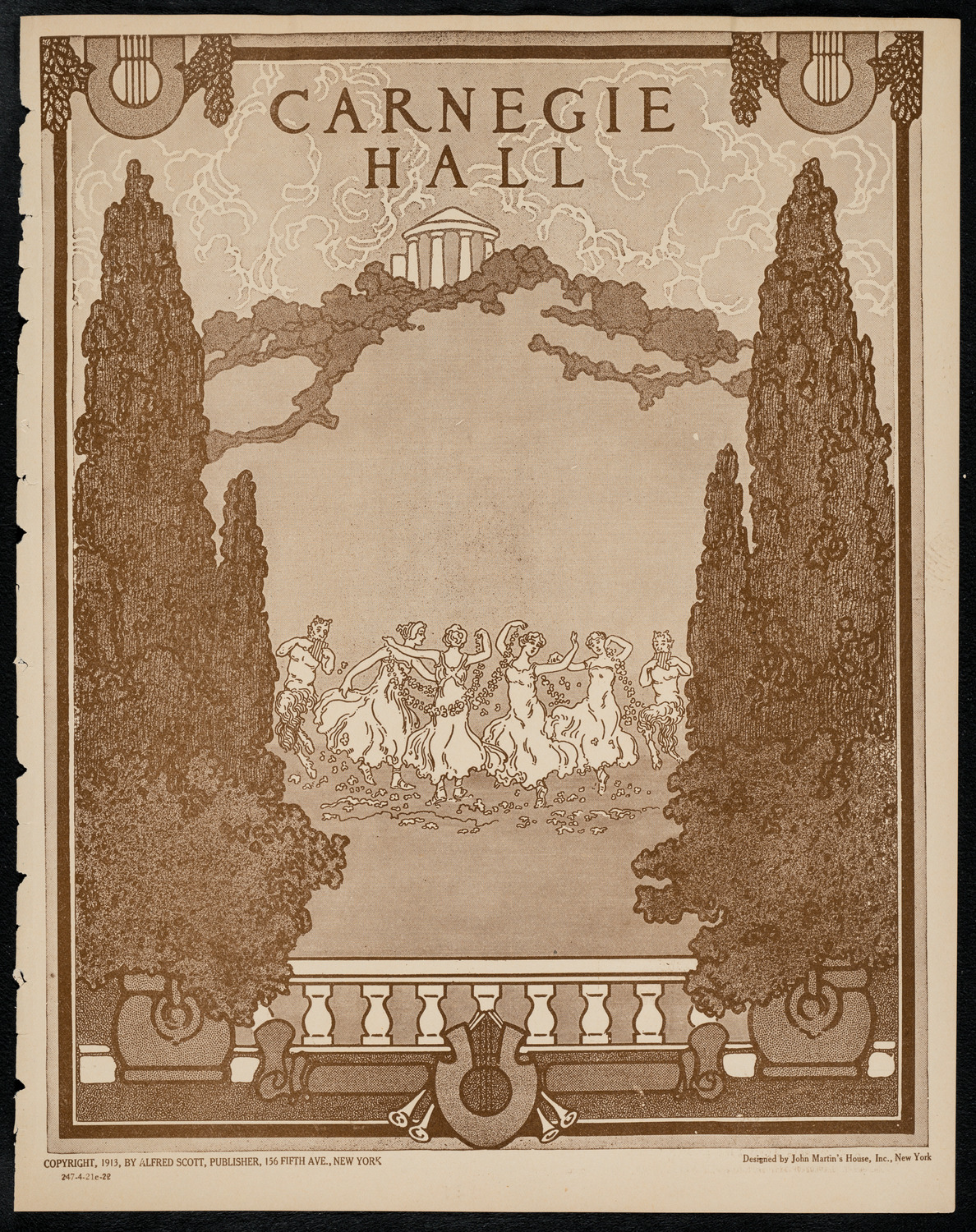 Sir Arthur Conan Doyle, April 21, 1922, program page 1