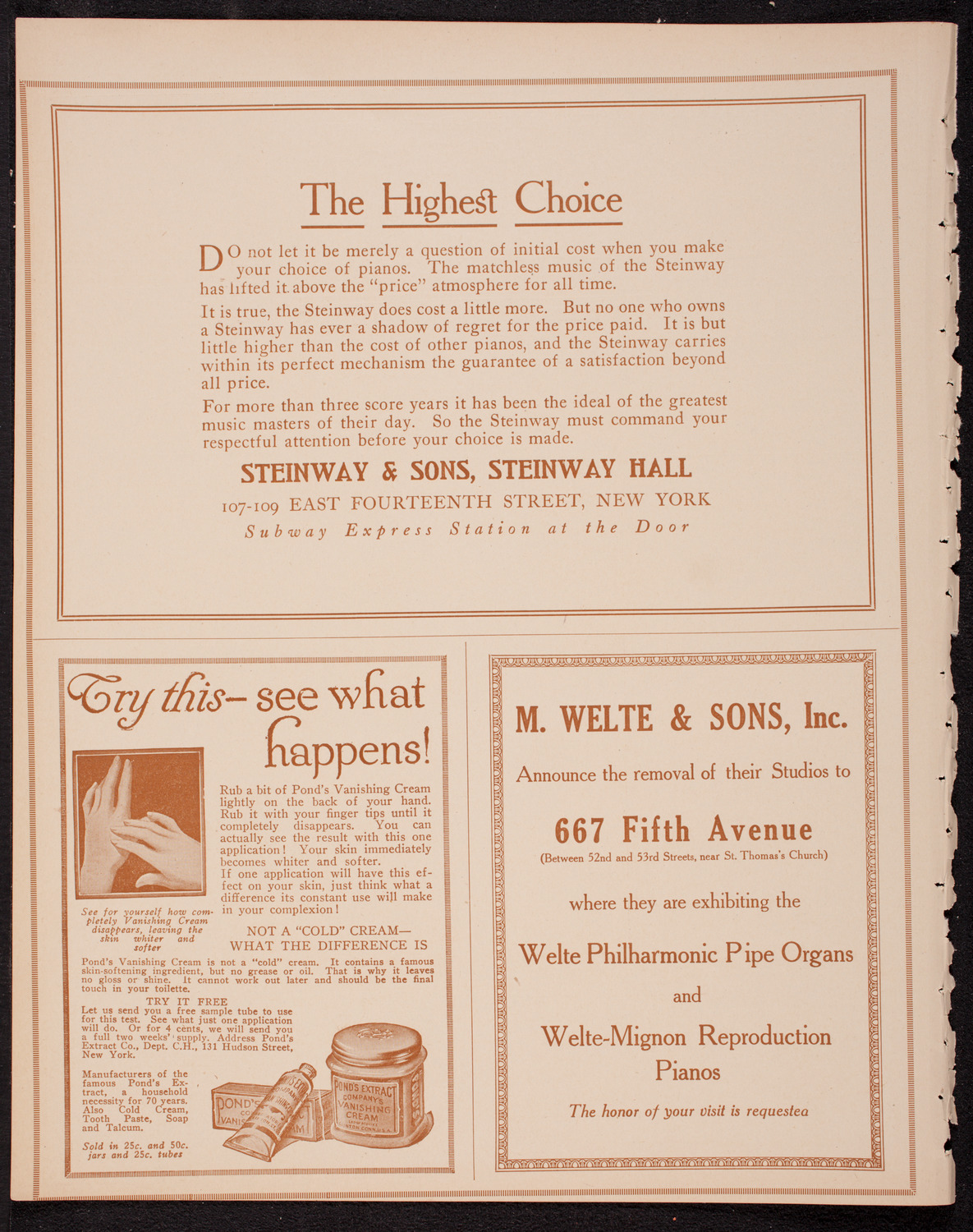 Francis MacMillen, Violin, October 28, 1916, program page 4