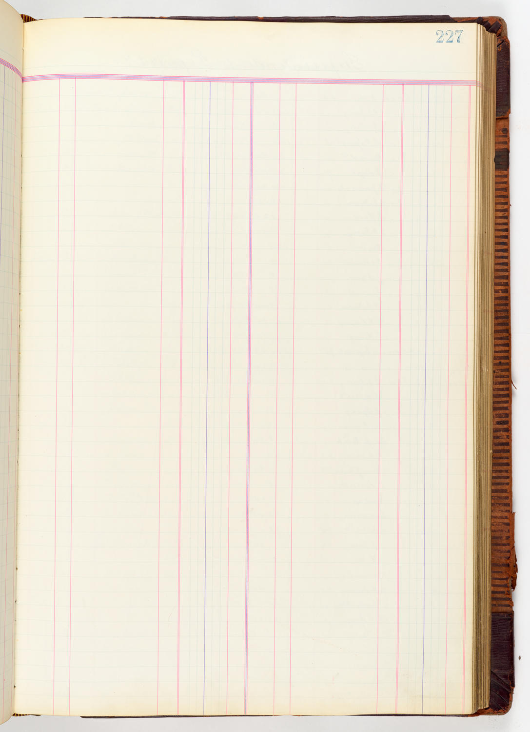 Music Hall Accounting Ledger, volume 3, page 227