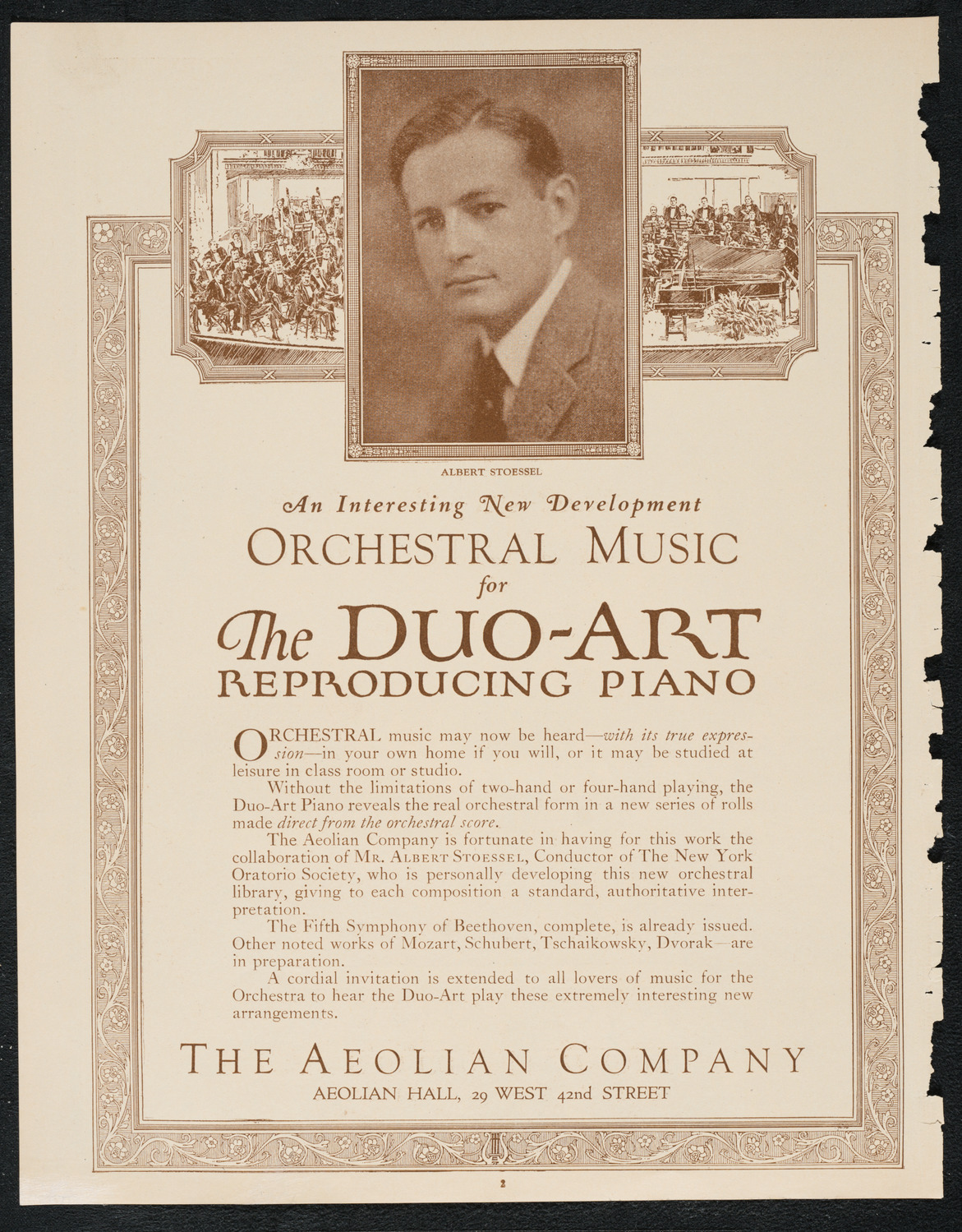 Oratorio Society of New York, December 27, 1922, program page 2