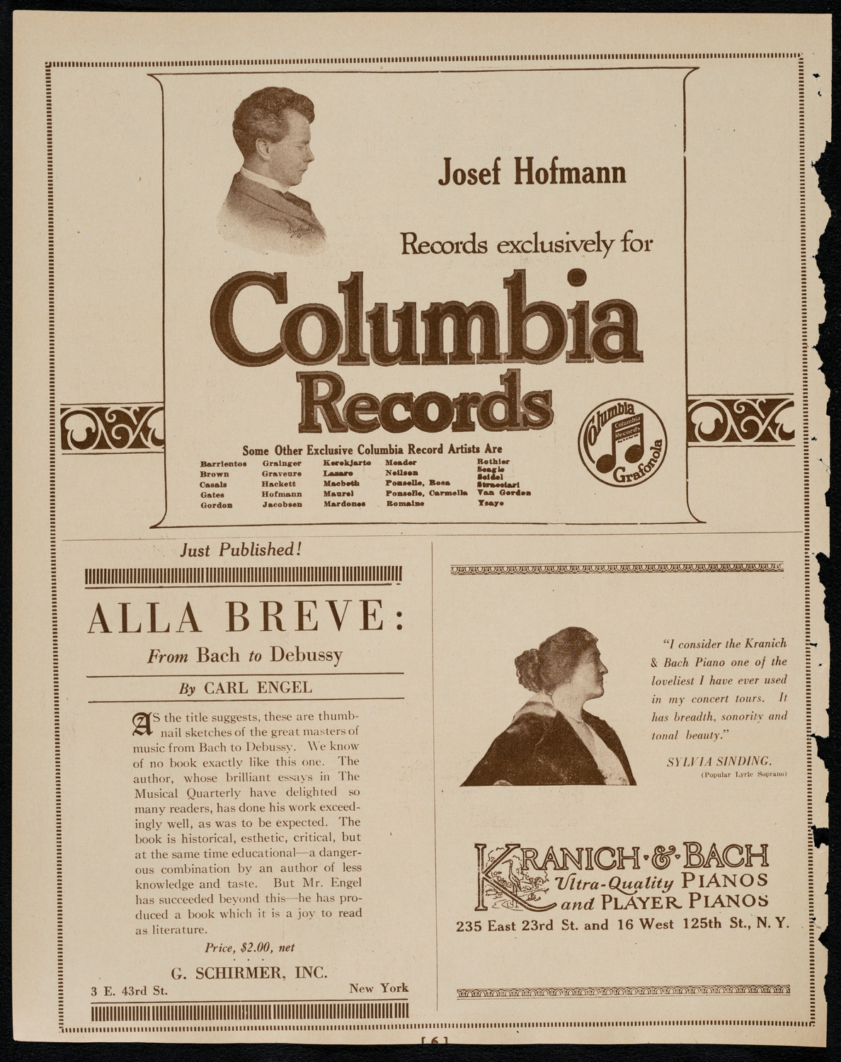 New York Banks' Glee Club, January 10, 1922, program page 6