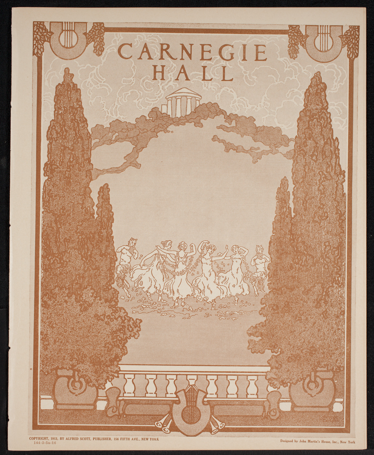 New York Philharmonic, March 5, 1916, program page 1