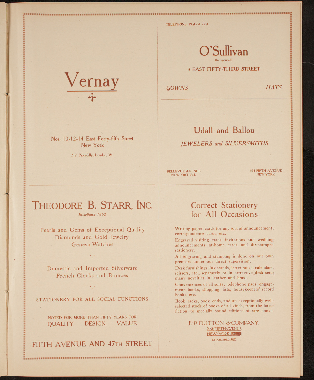 Fritz Kreisler, Violin, December 30, 1914, program page 17