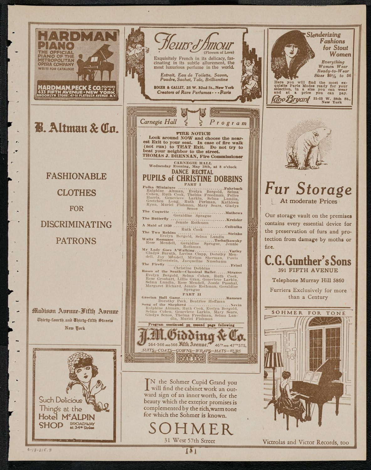 Pupils of Christine Dobbins, May 18, 1921, program page 5