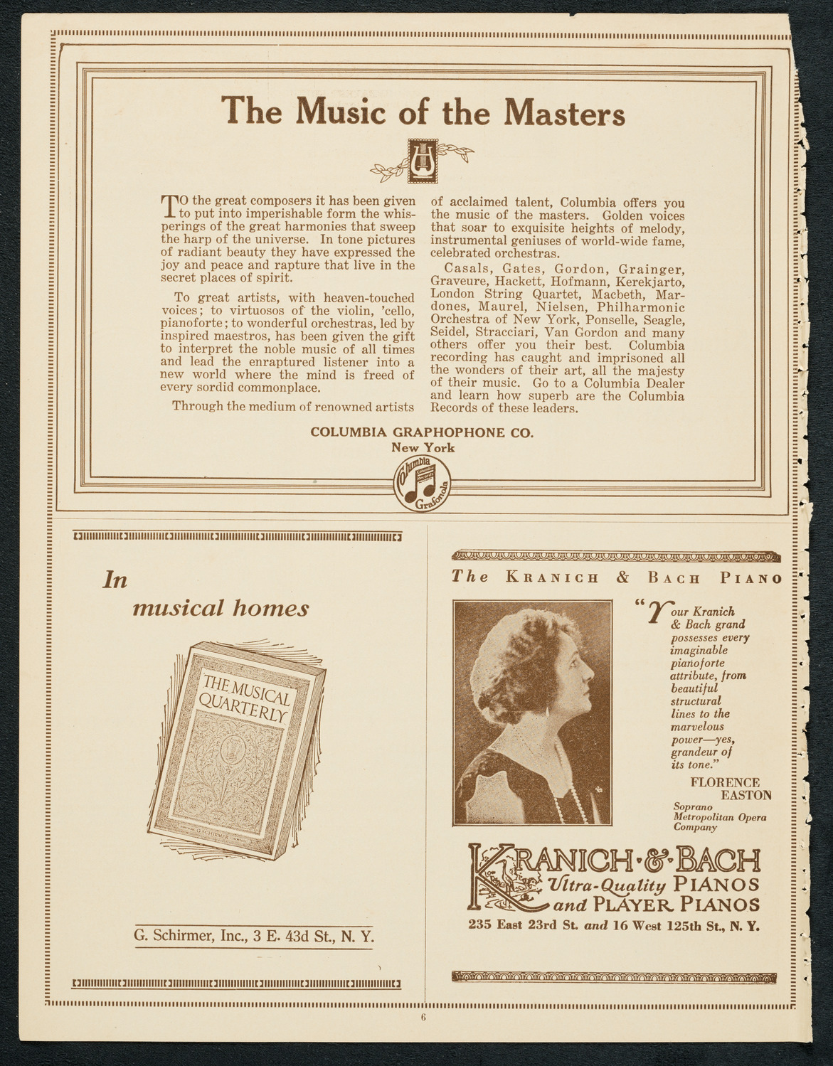 U.S. Marine Band, September 30, 1923, program page 6