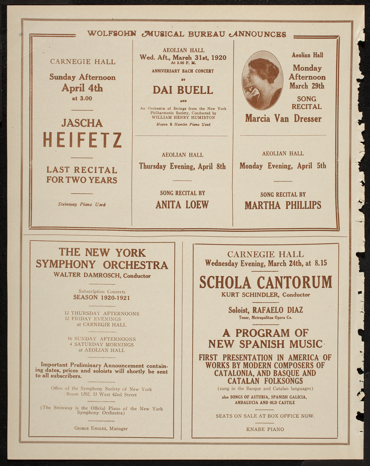 Rudolph Polk, Violin, March 23, 1920, program page 8