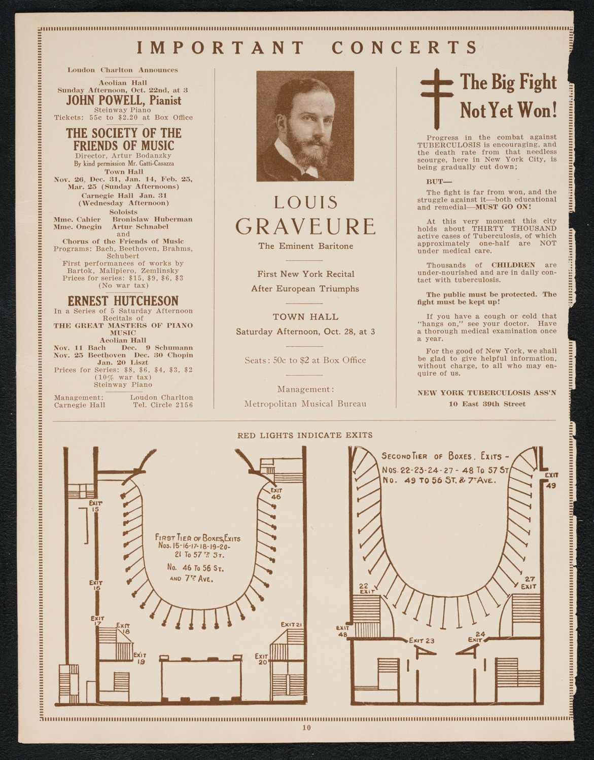 Isadora Duncan, Dancer, with Orchestra, October 11, 1922, program page 10