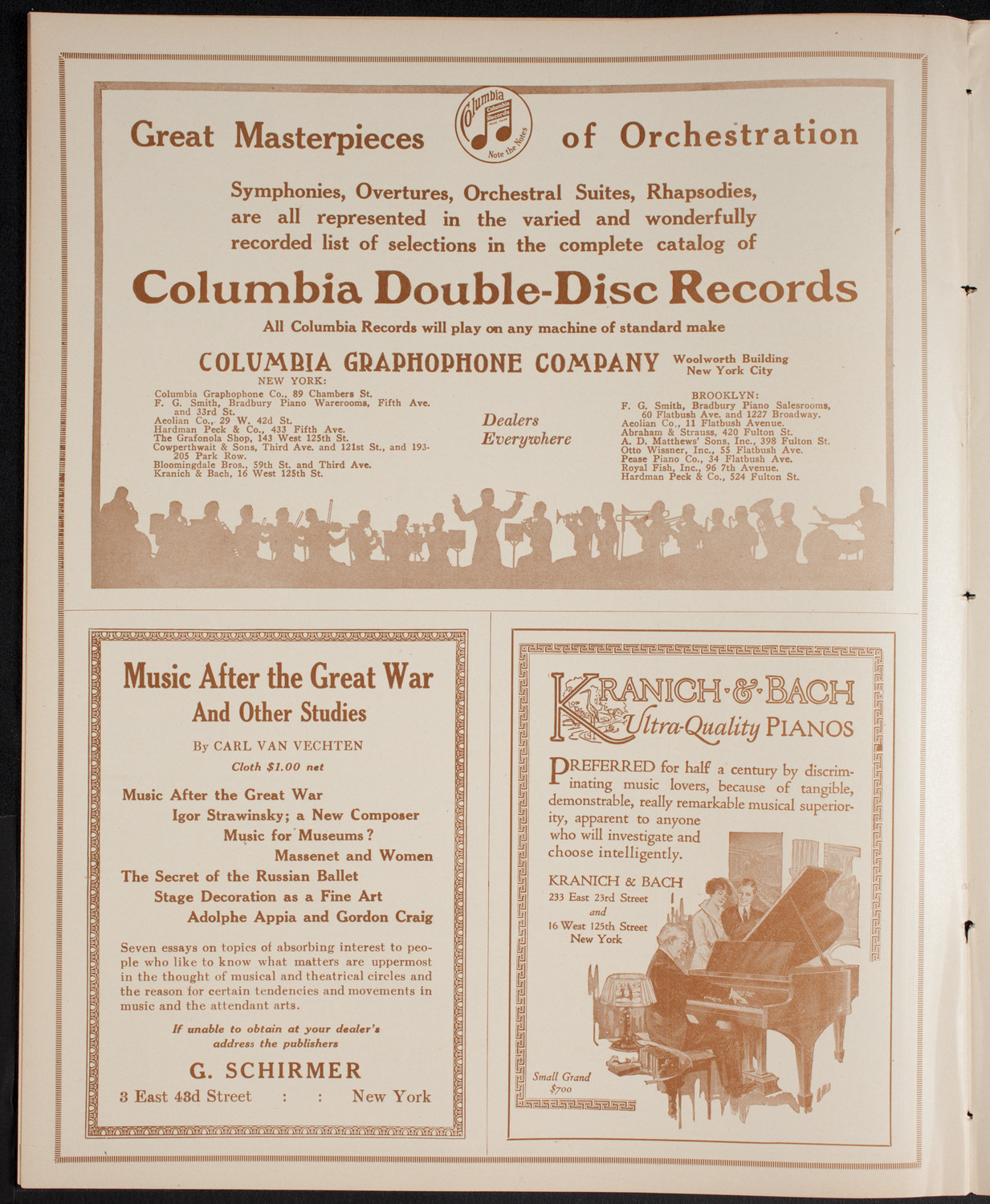 Russian Symphony Society of New York, January 15, 1916, program page 6