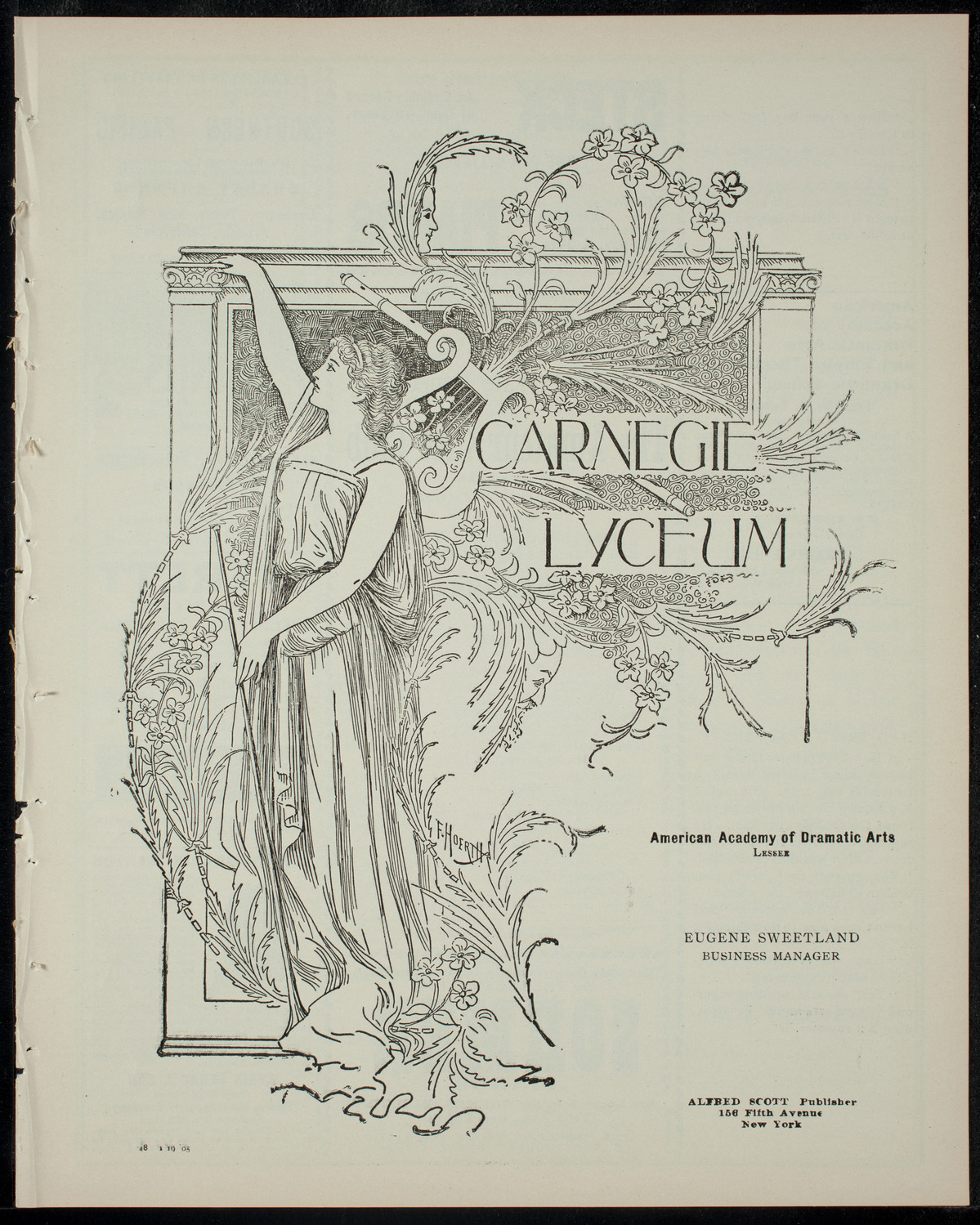 Amateur Glee Club, January 19, 1905, program page 1