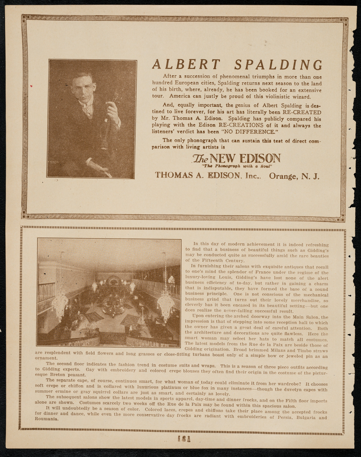 Kriens Symphony Club, May 20, 1922, program page 2