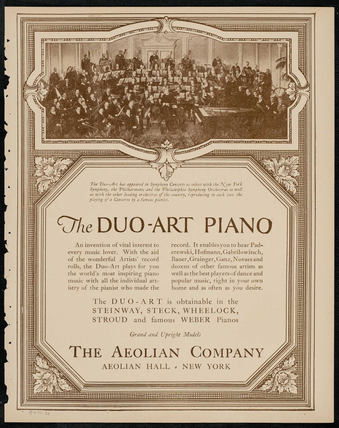 Negro Singing Society/ Benefit: Manassas Industrial School, April 3, 1922, program page 11