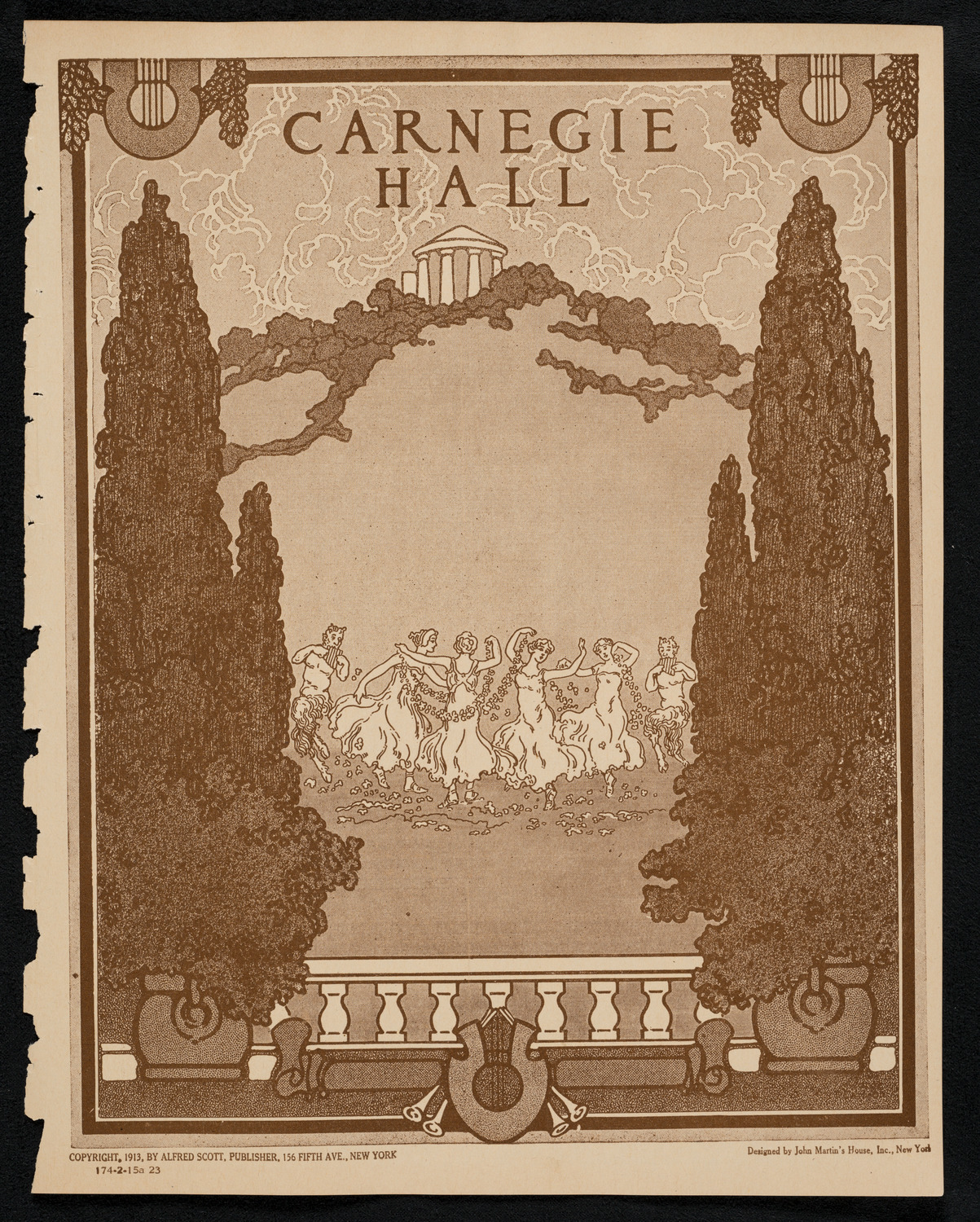 New York Symphony Orchestra, February 15, 1923, program page 1