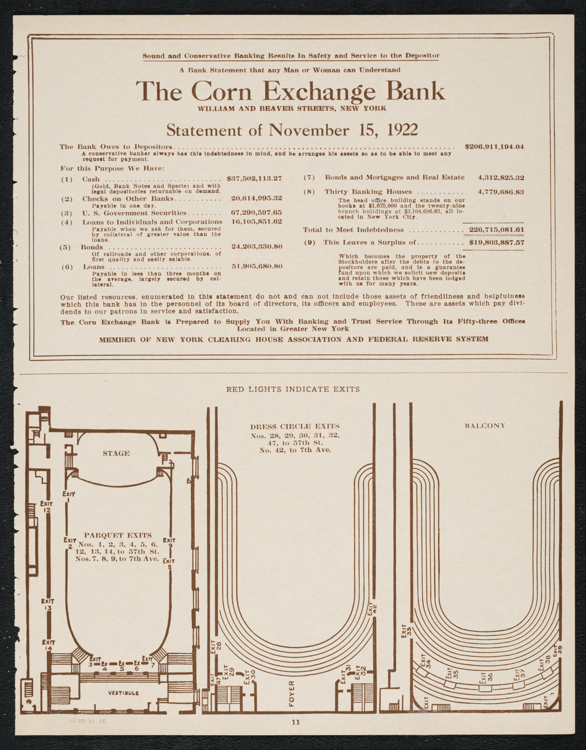 Philadelphia Orchestra, December 19, 1922, program page 11