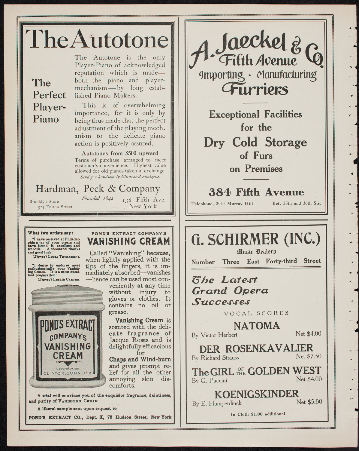 Catholic Oratorio Society, March 26, 1911, program page 8