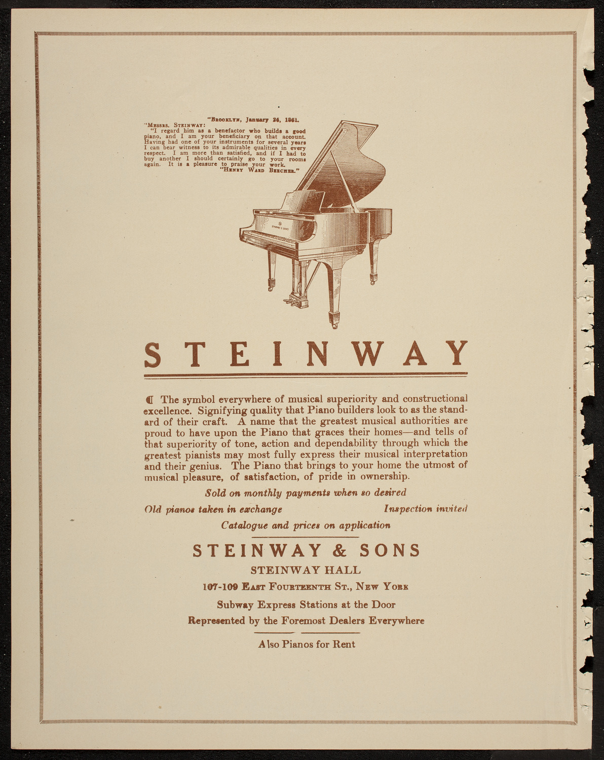 Musical Art Society of New York, April 3, 1920, program page 4