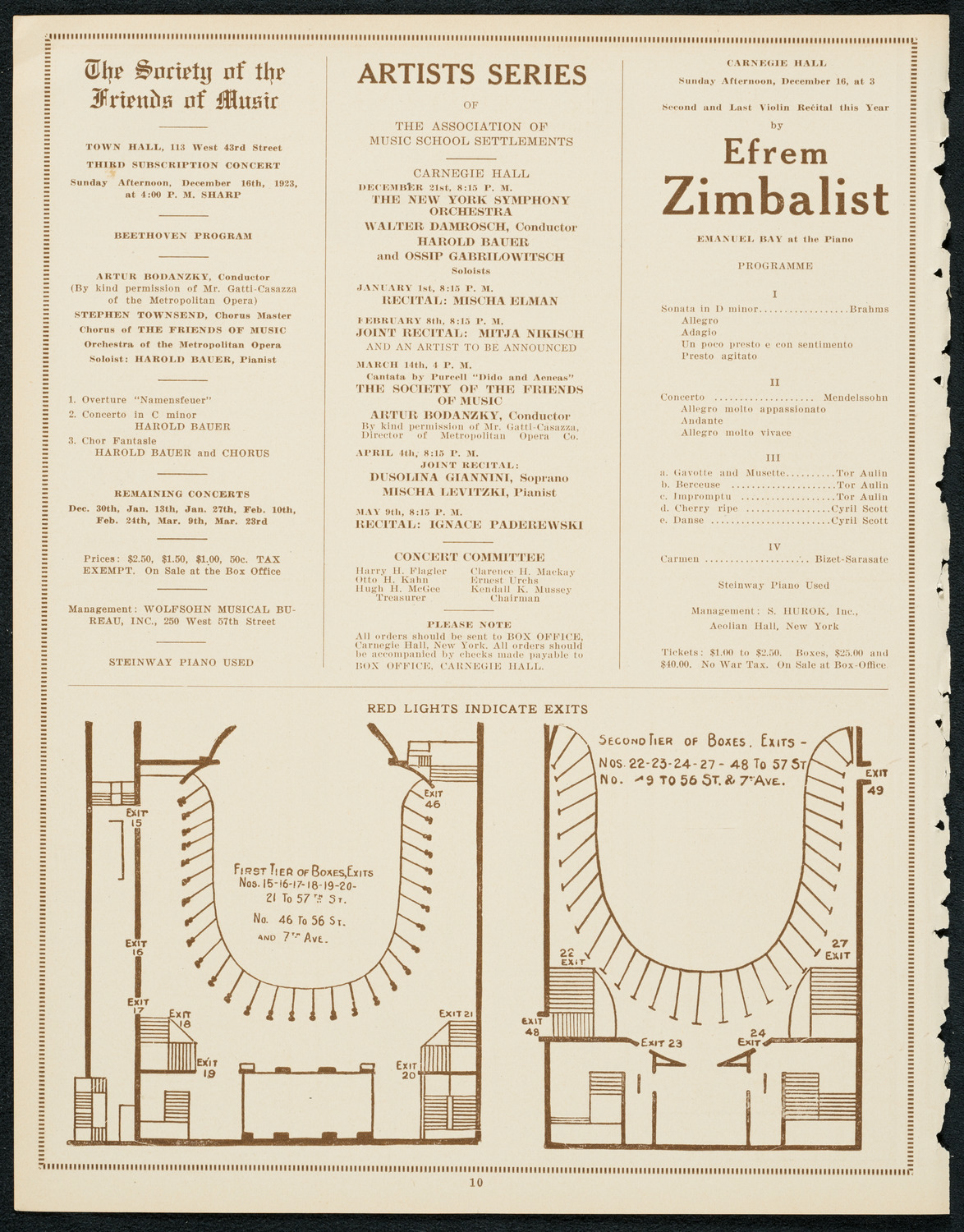 Symphony Concert for Young People, December 8, 1923, program page 10