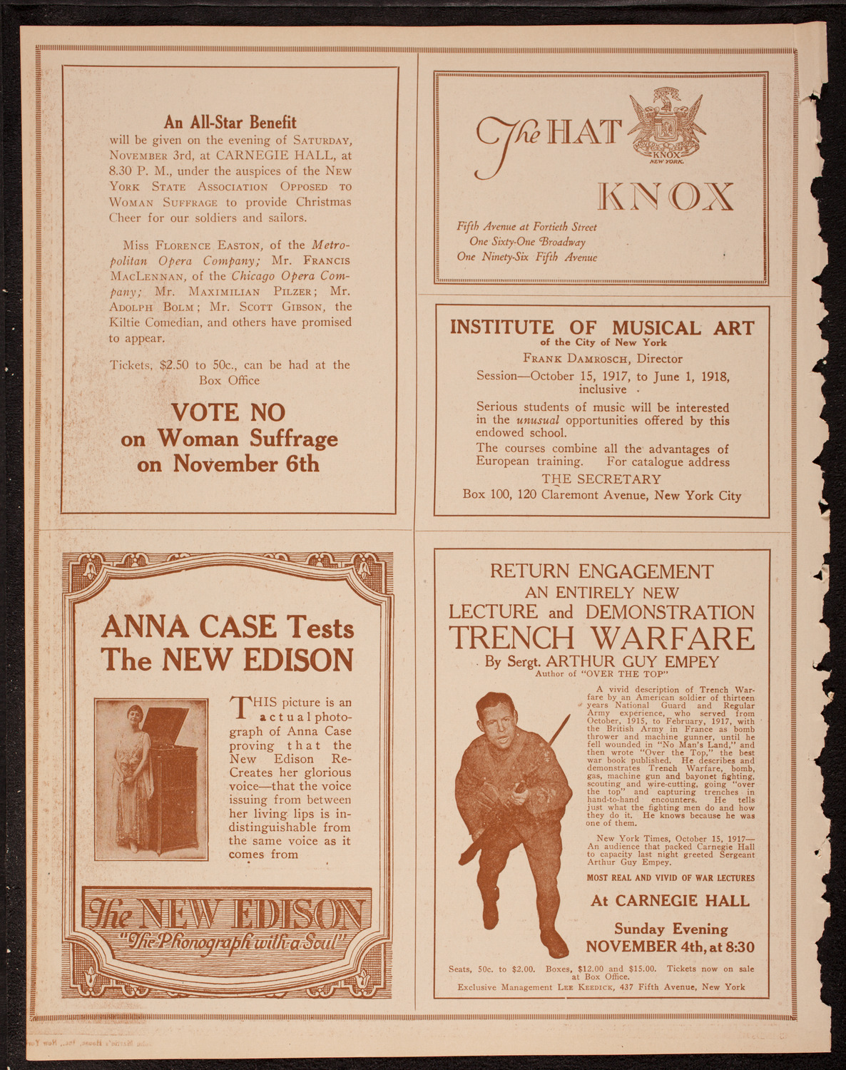 St. Mark's Church: Program of New York's Greatest, October 29, 1917, program page 2