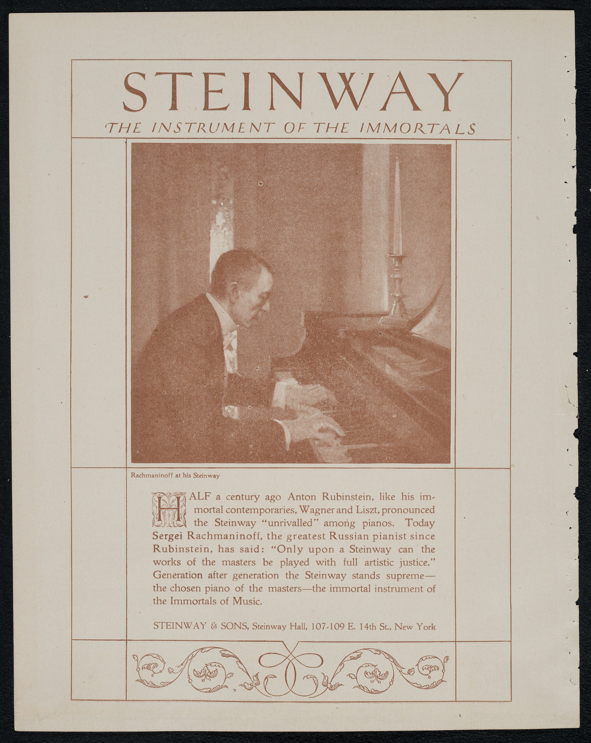 Philadelphia Orchestra, February 8, 1921, program page 4