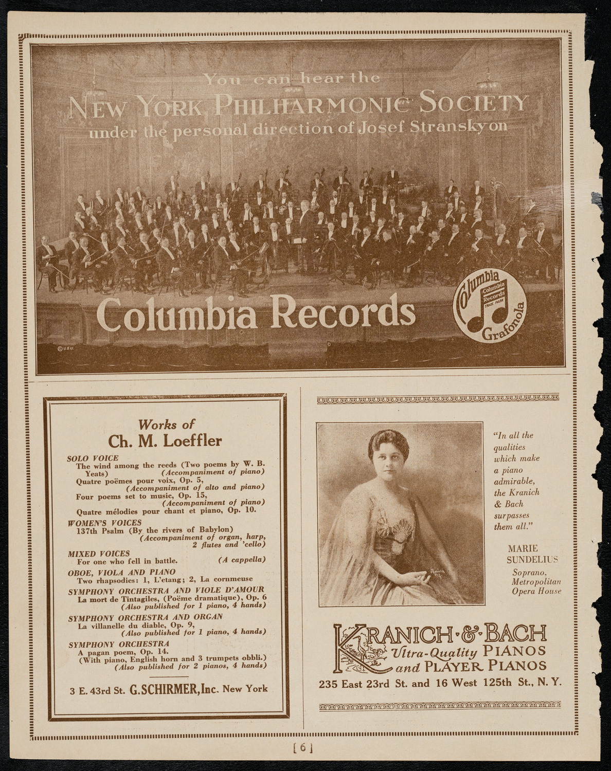 Chalif Dancers, January 28, 1922, program page 6