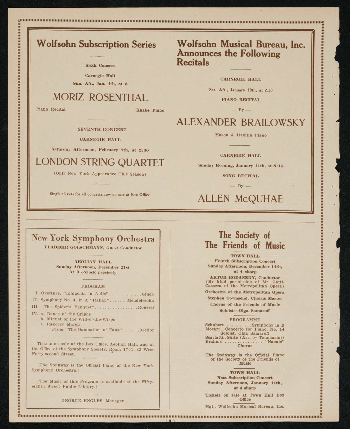 Symphony Concert for Young People, December 6, 1924, program page 8