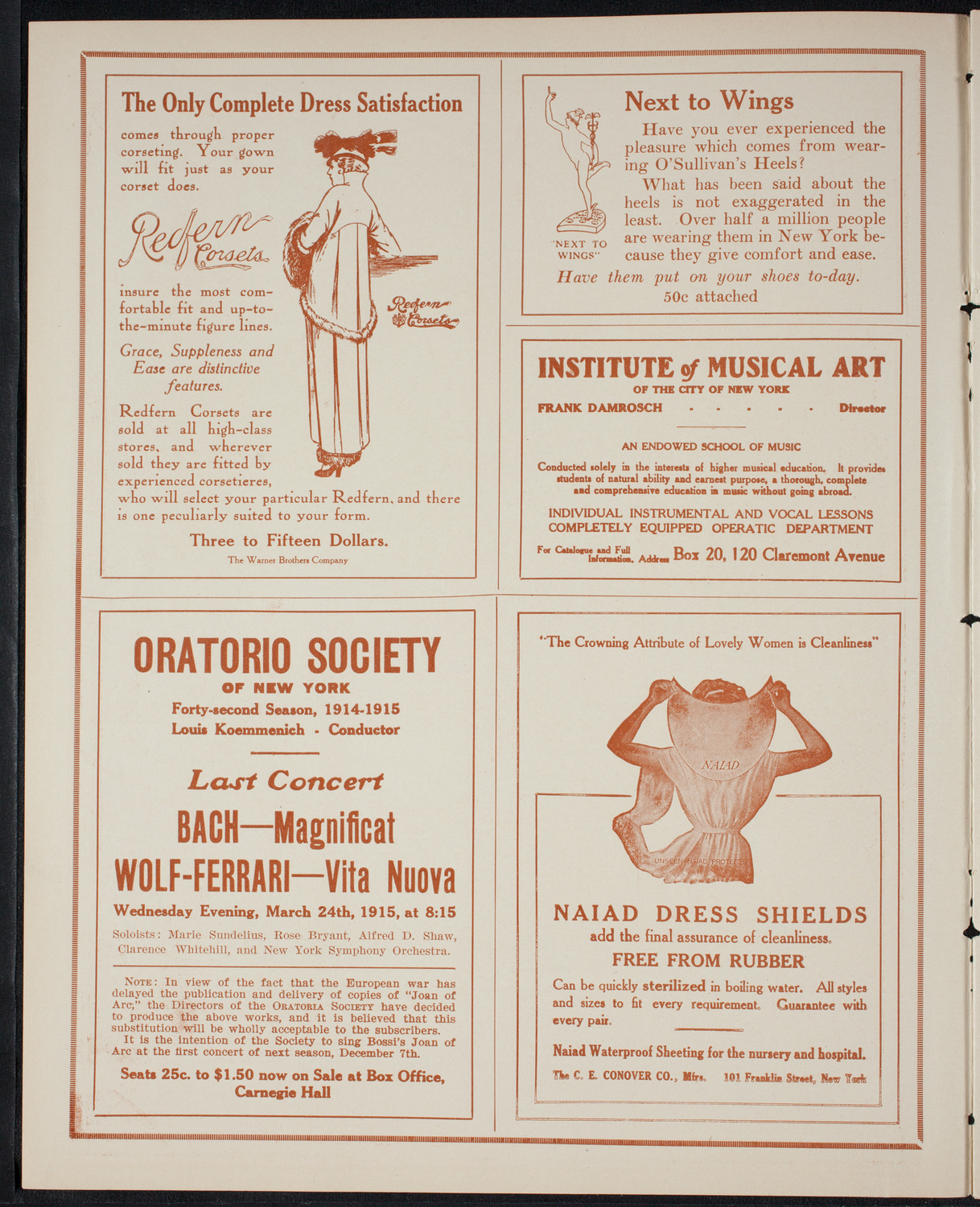 Alice Verlet, Soprano, March 4, 1915, program page 2