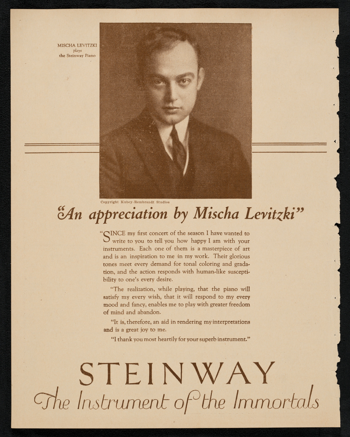 New York Philharmonic, February 9, 1923, program page 4