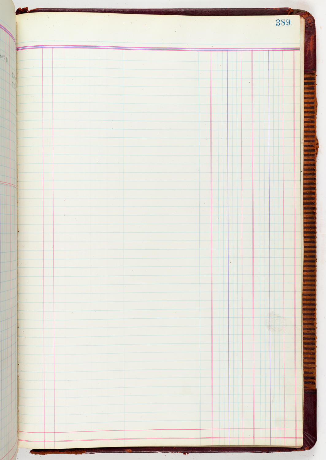 Music Hall Accounting Ledger, volume 5, page 389
