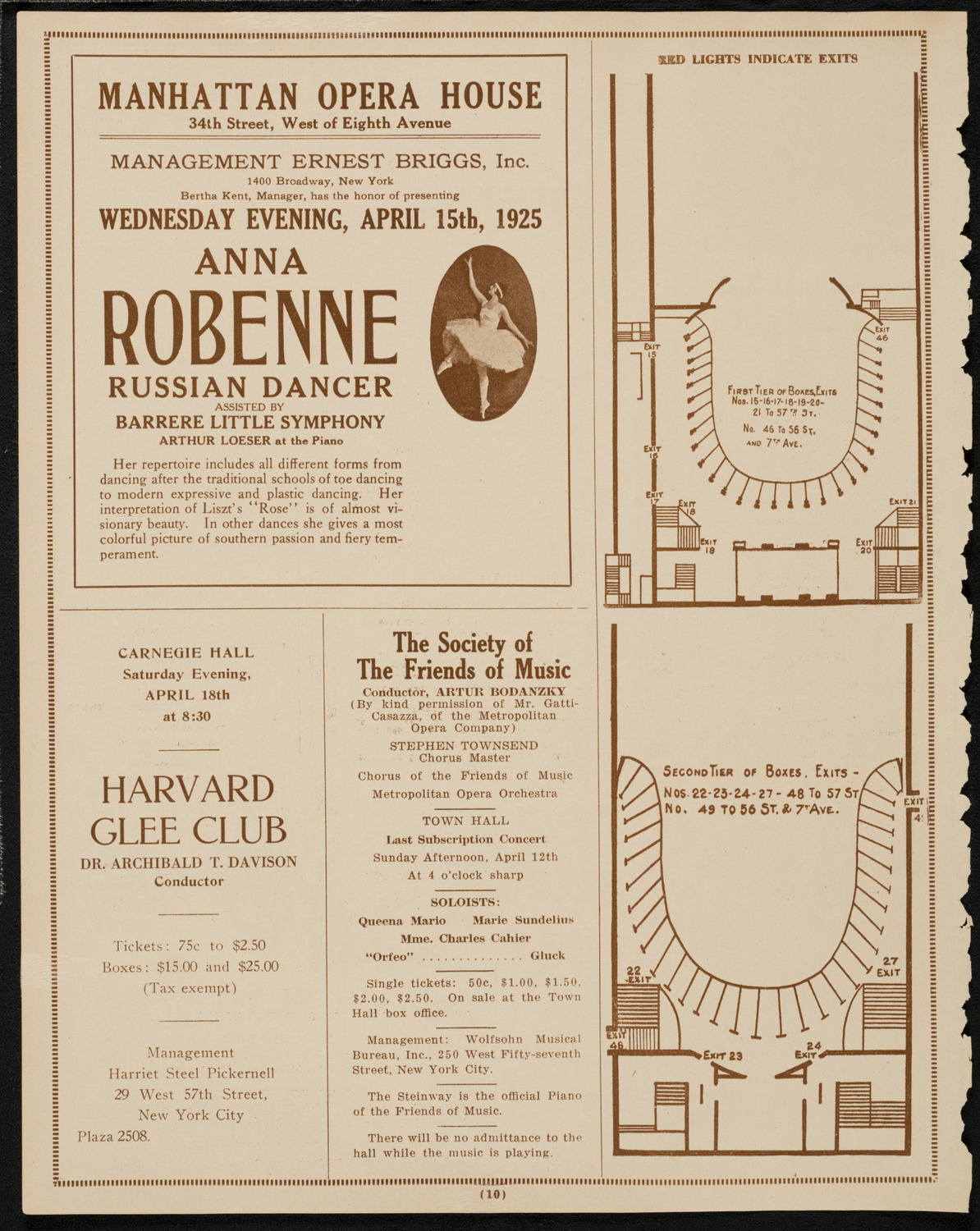 Max Rosen, Violin, April 10, 1925, program page 10