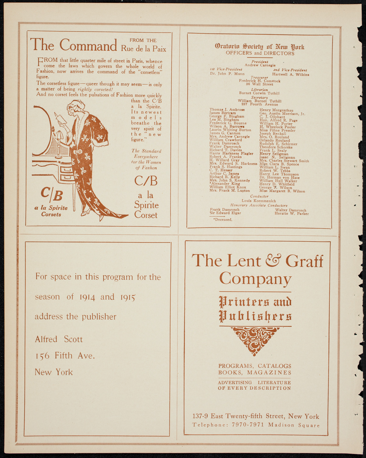 Interborough Dramatic Company Minstrel Performance, April 24, 1914, program page 8