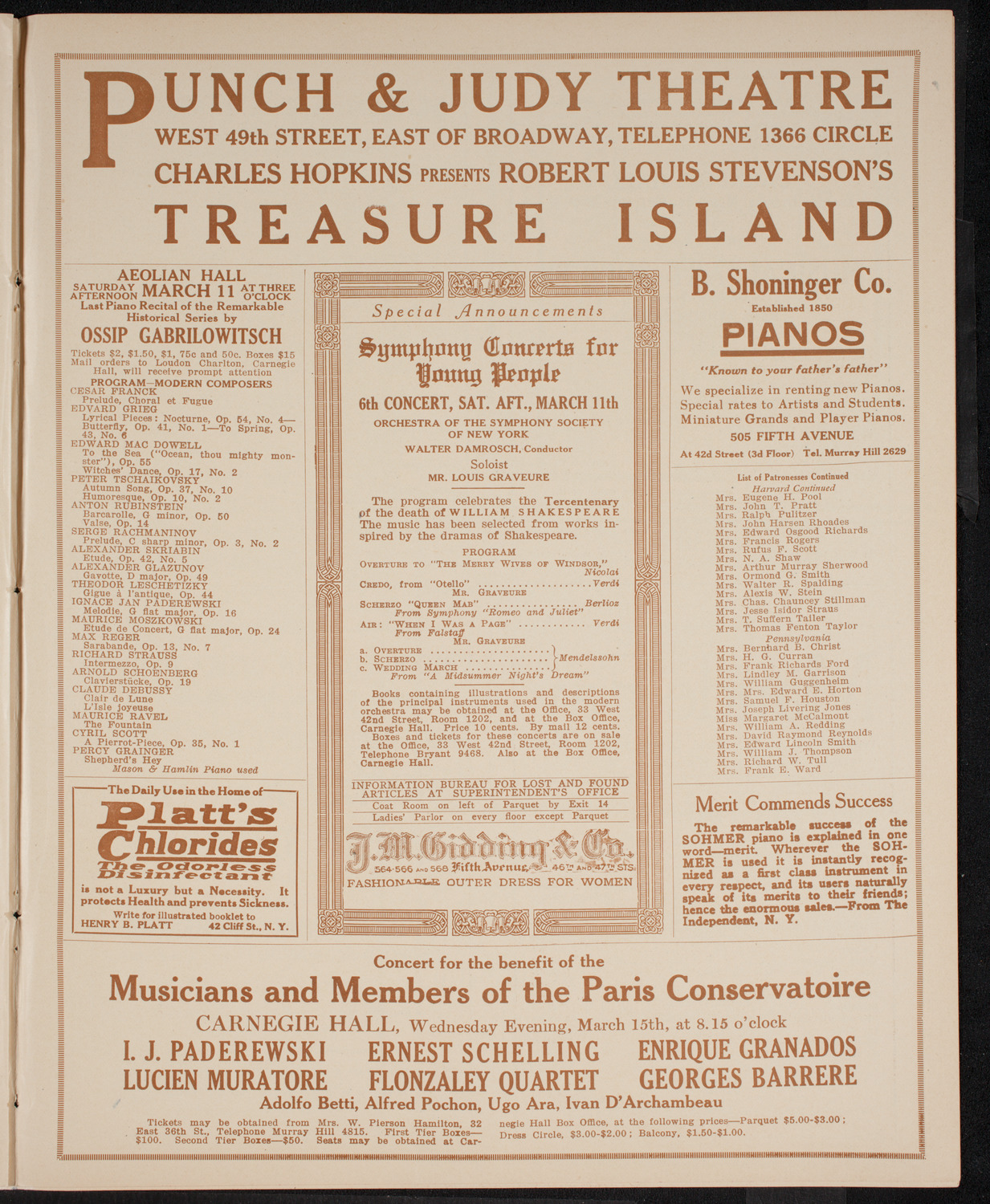 Intercollegiate Glee Club Contest, March 4, 1916, program page 9