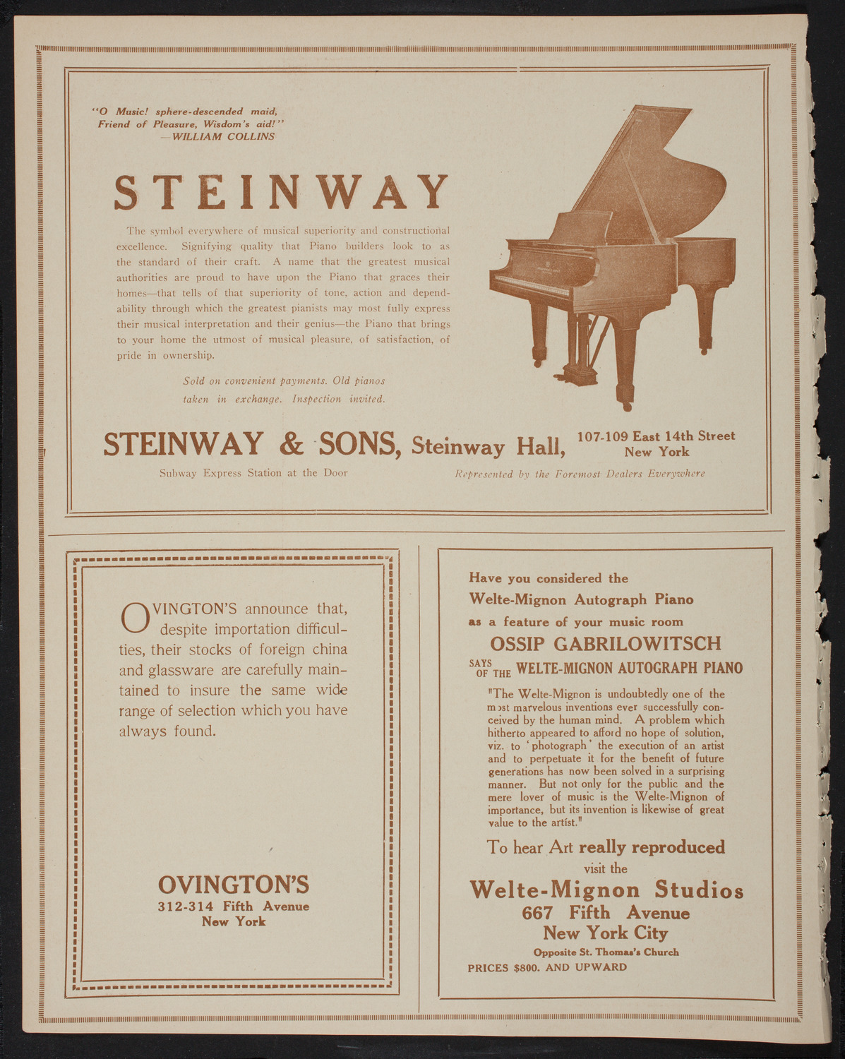 New York Symphony Orchestra, January 3, 1918, program page 4