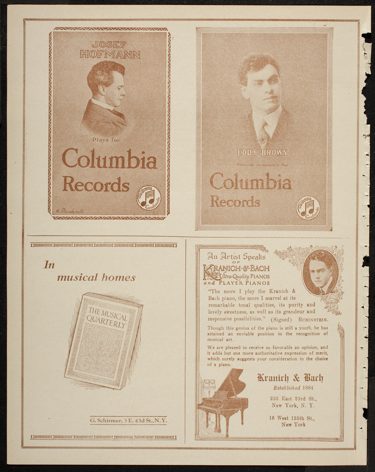 Isadora Duncan Dancers, May 12, 1920, program page 6
