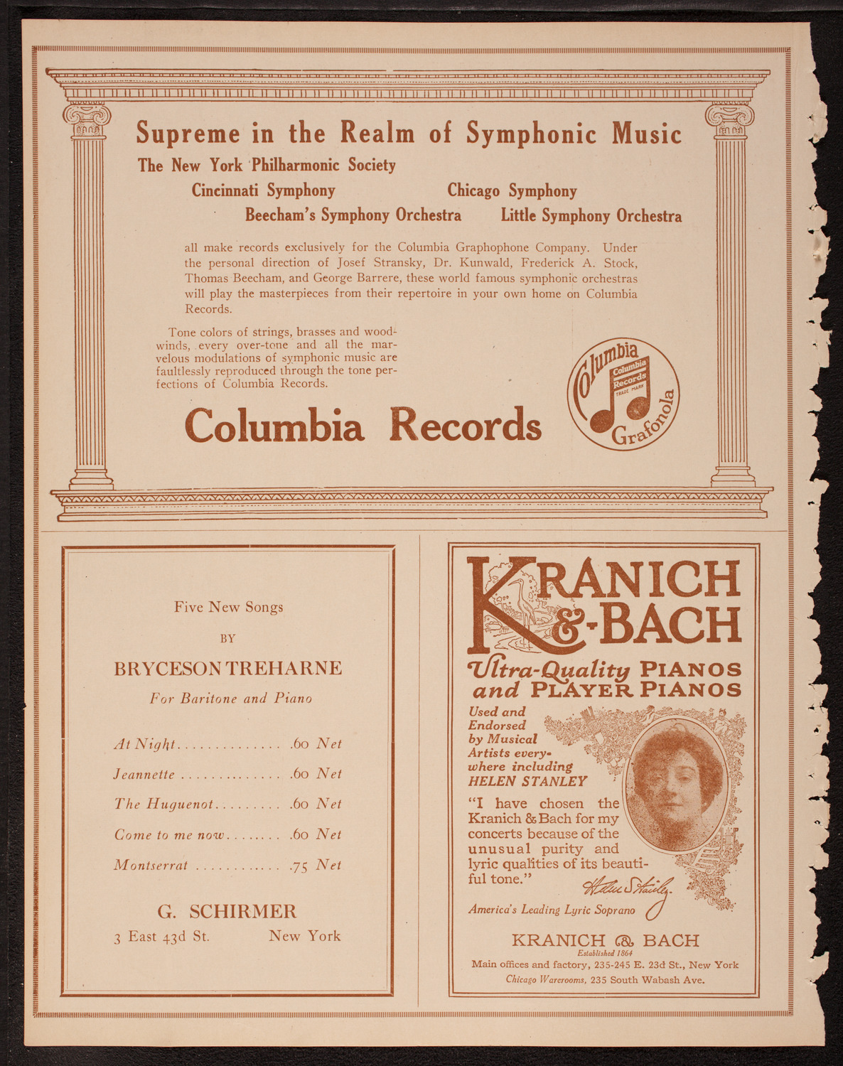 Frances Alda, Soprano, November 13, 1917, program page 6