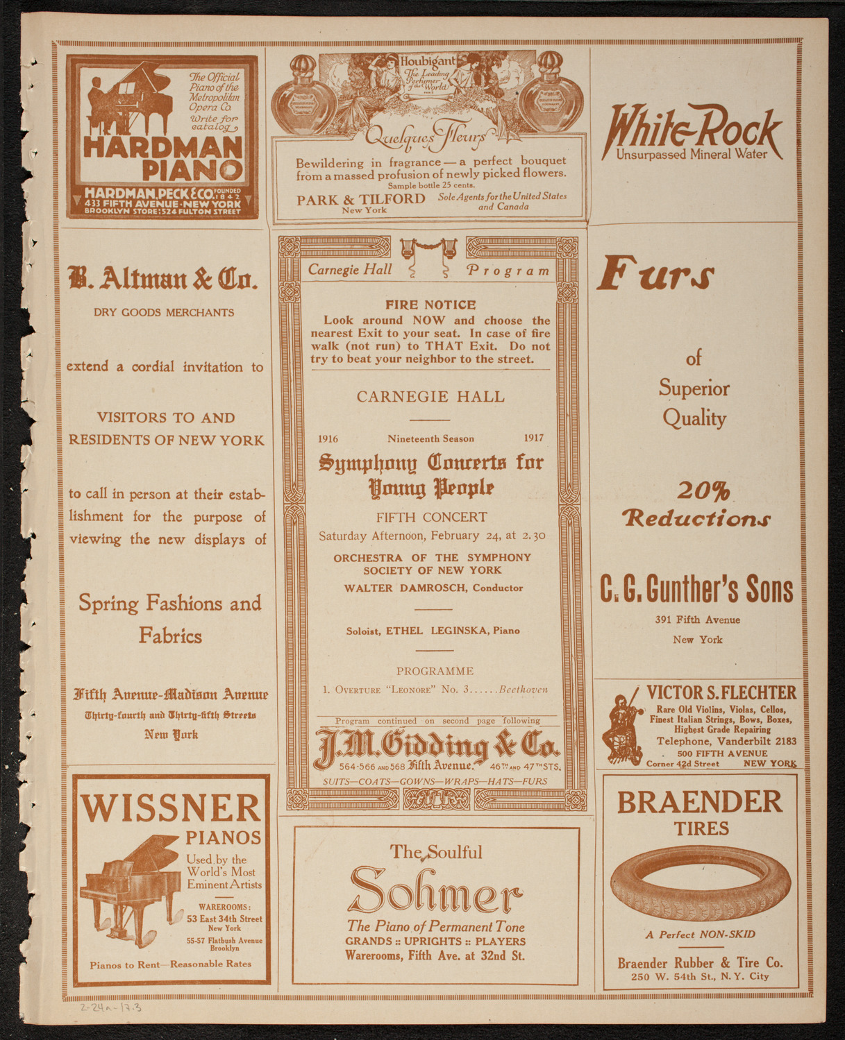 Symphony Concert for Young People, February 24, 1917, program page 5