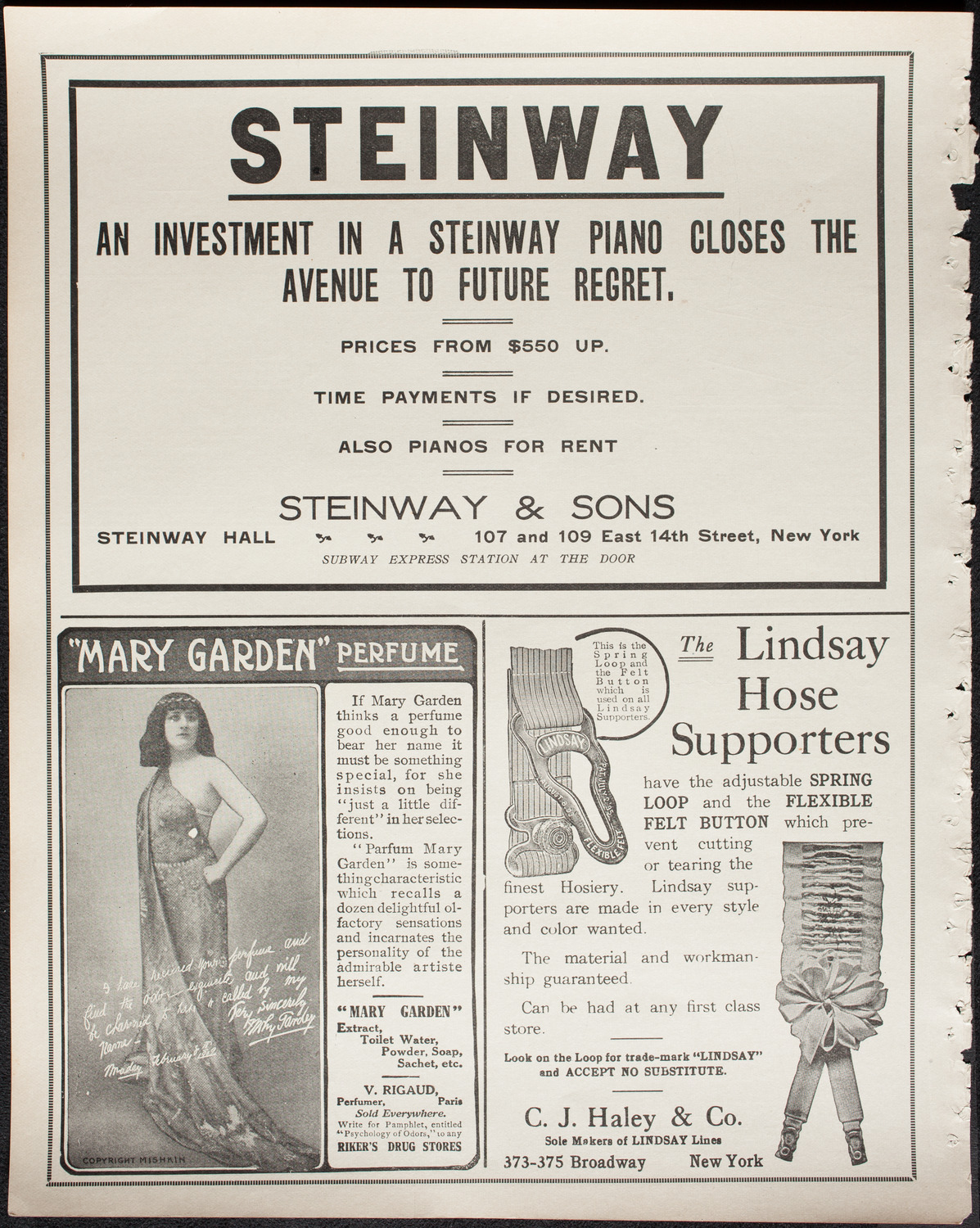 Boston Symphony Orchestra, March 25, 1911, program page 4