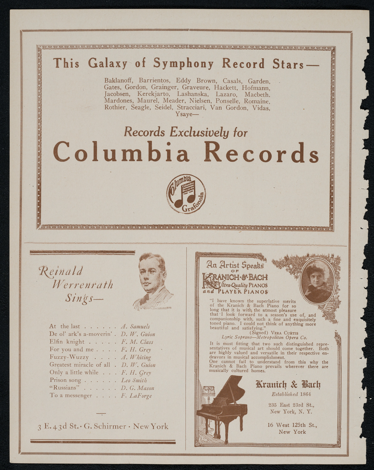 Boston Symphony Orchestra, January 8, 1921, program page 6