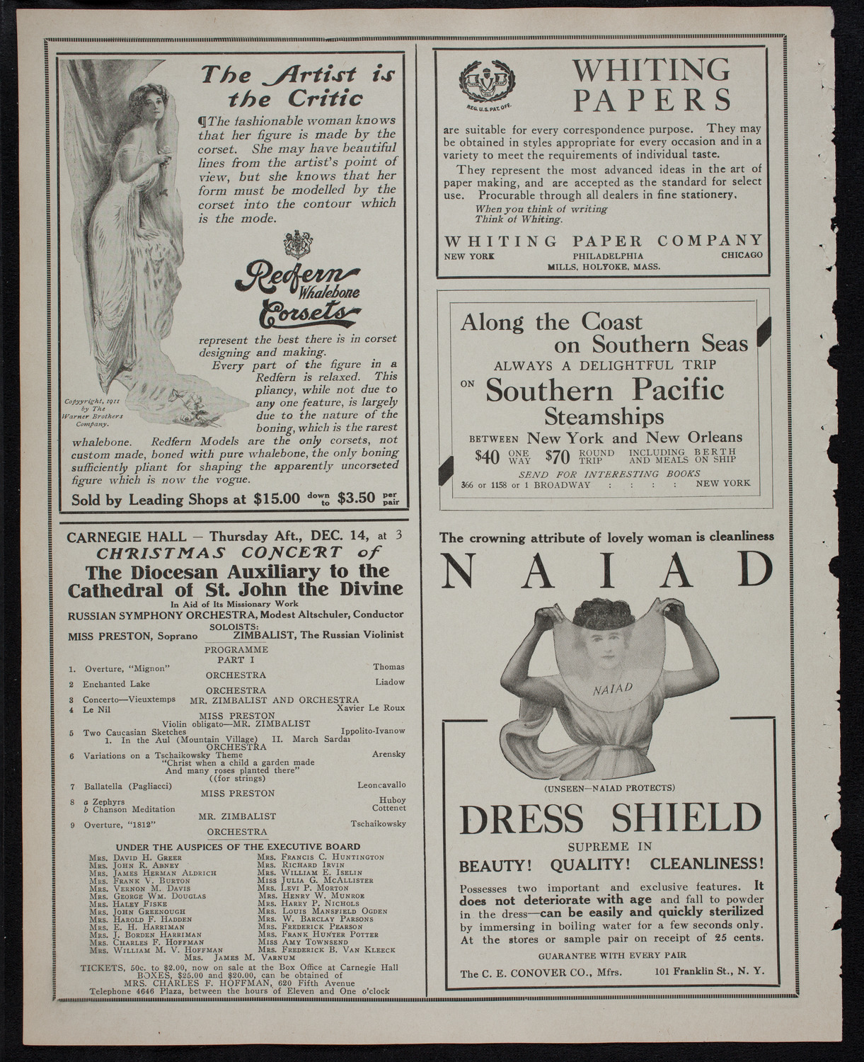 Elmendorf Lecture: Naples and Environs, December 11, 1911, program page 2