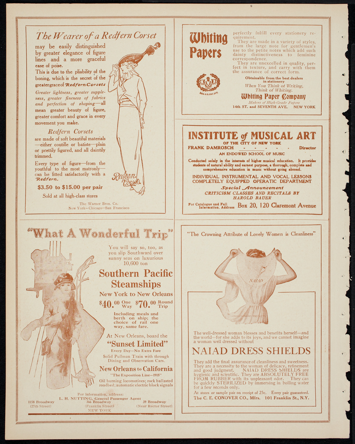 People's Symphony Concert, February 15, 1914, program page 2