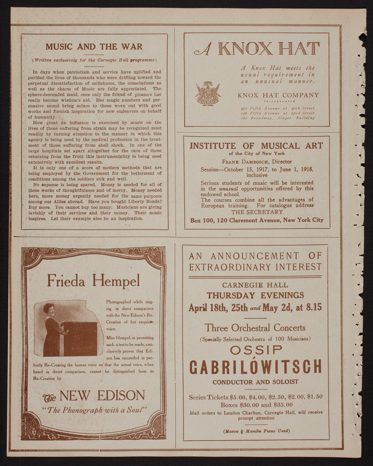 The Civic Forum, April 10, 1918, program page 2