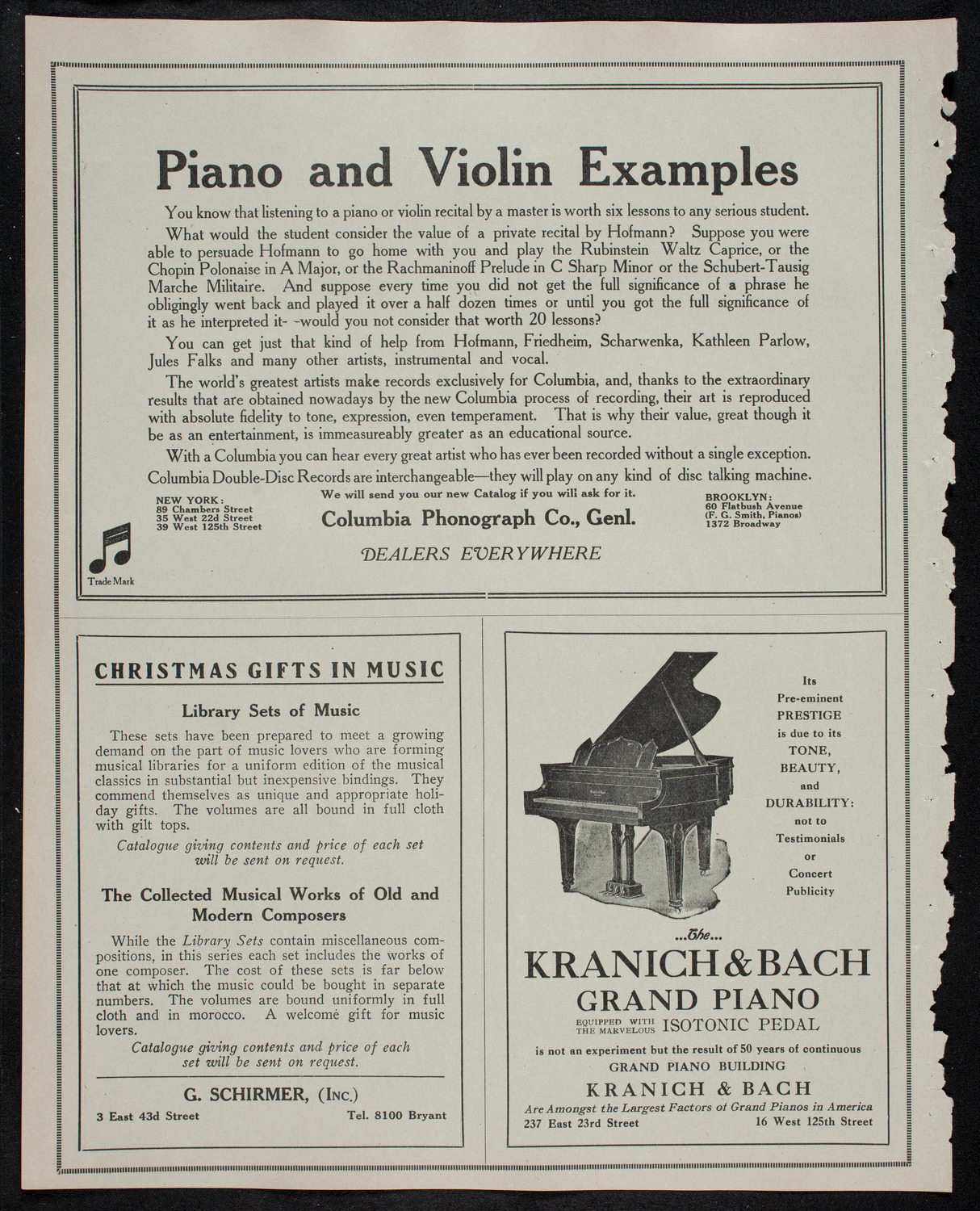 Symphony Photo Drama: Life of John Bunyan and his Pilgrim's Progress Allegory, December 18, 1912, program page 6