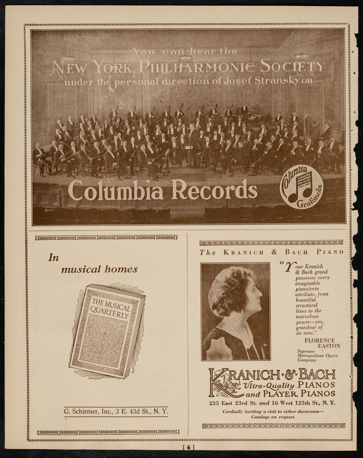 Philadelphia Orchestra, March 28, 1922, program page 6
