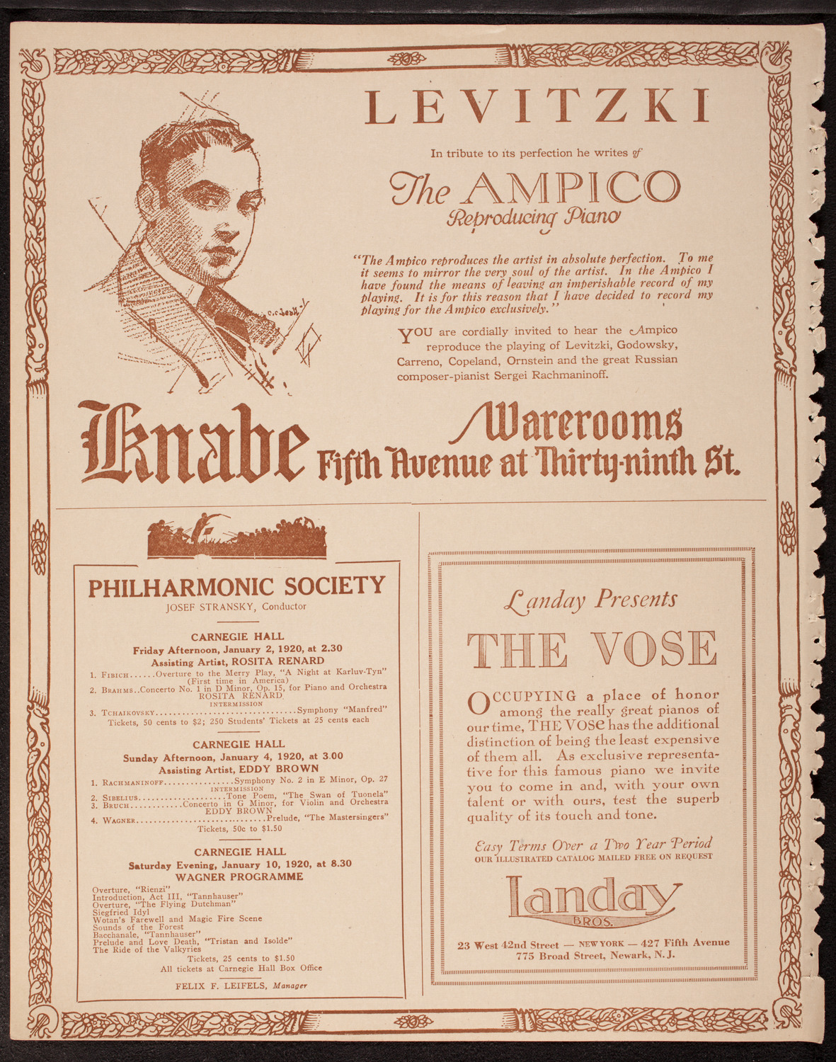 Oratorio Society of New York, December 30, 1919, program page 12