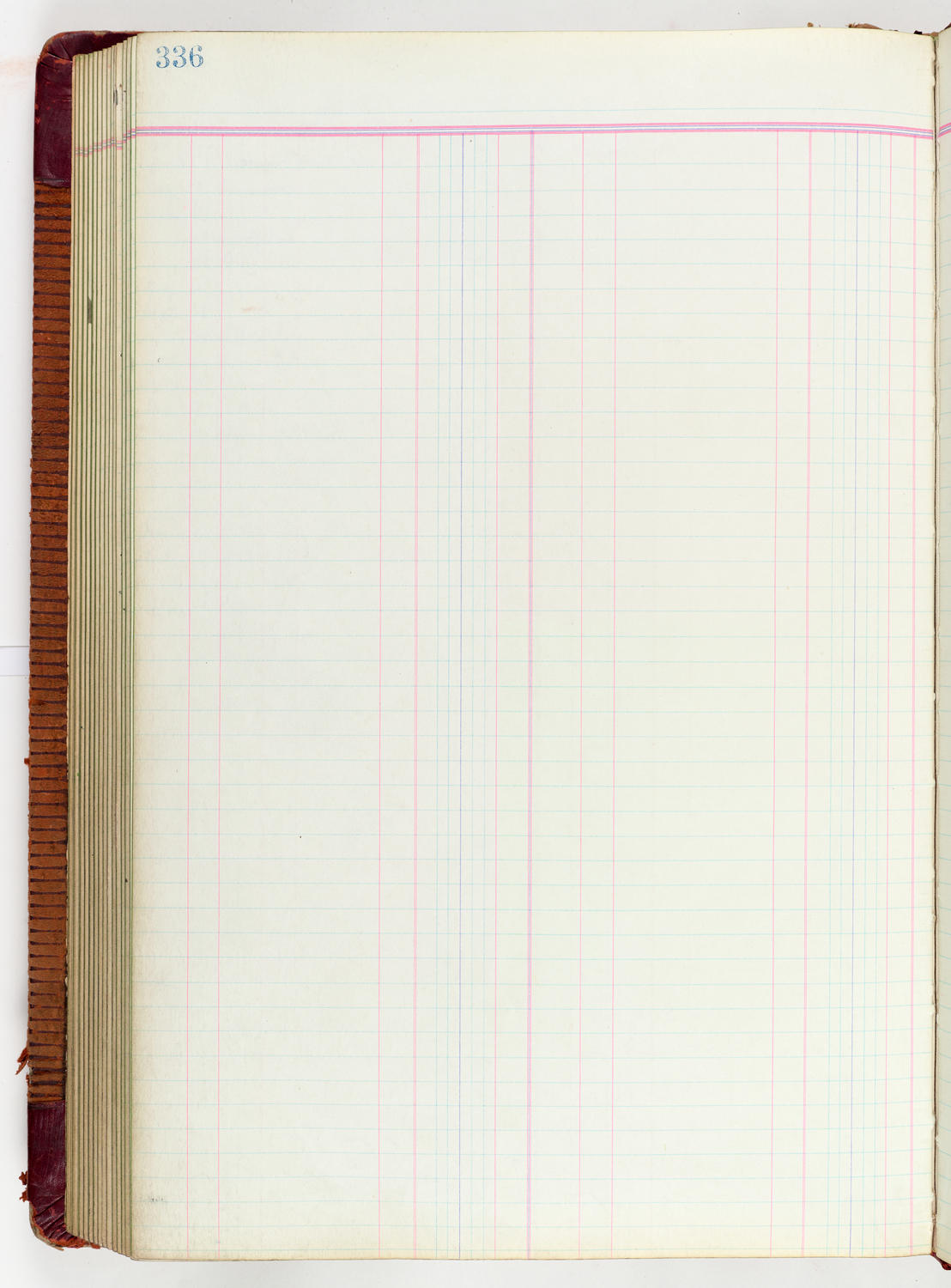 Music Hall Accounting Ledger Journal, volume 6, page 336