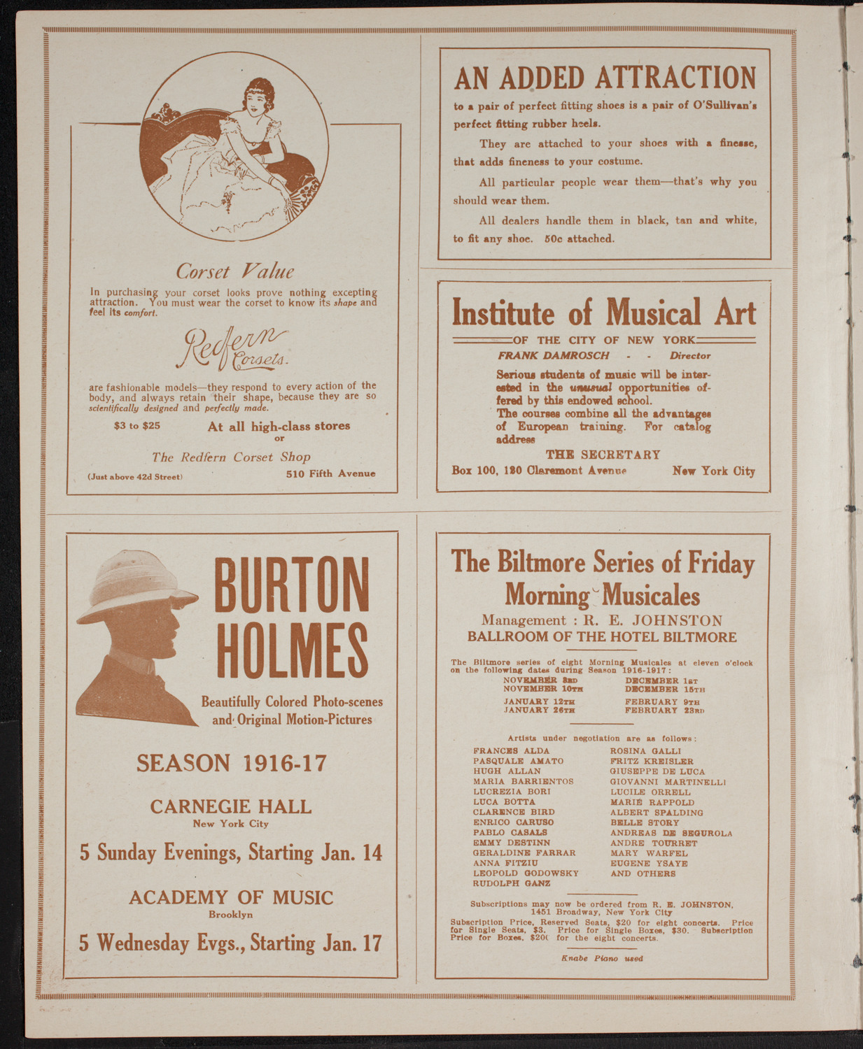 Benefit: Irish Relief Fund, May 27, 1916, program page 2