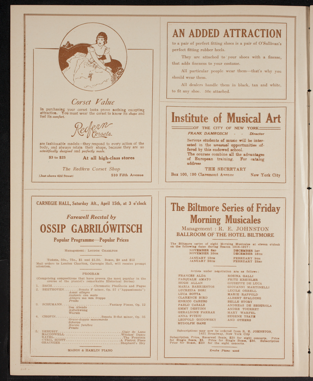 New York Society of the Methodist Episcopal Church Semi-Centennial Anniversary, April 13, 1916, program page 2