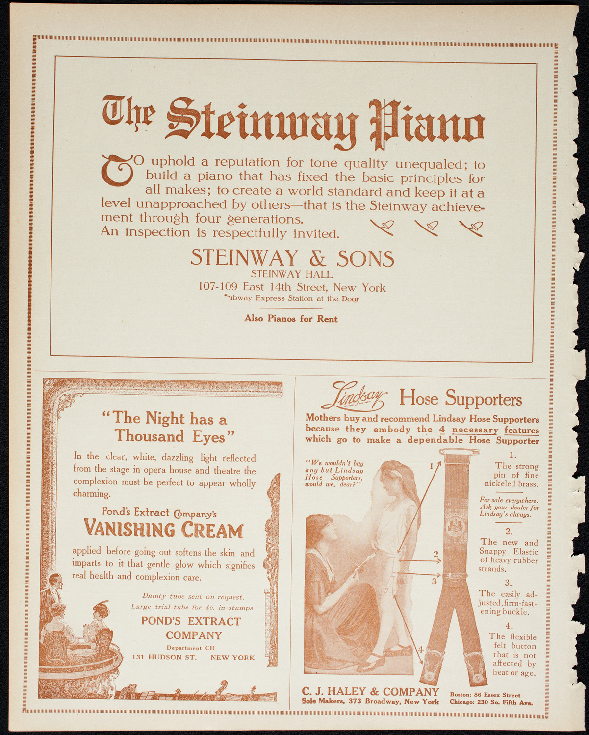 Alma Gluck, Soprano, January 6, 1914, program page 4